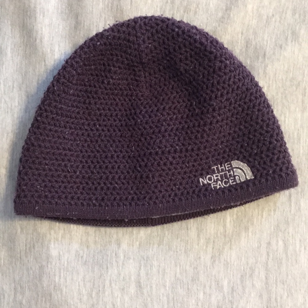 Kids Purple North Face Winter Hat